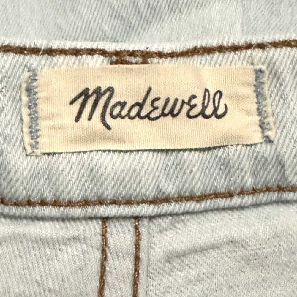 Madewell Balloon Jeans Light Wash Distressed High Rise Tapered Women's 30 - Picture 5 of 8